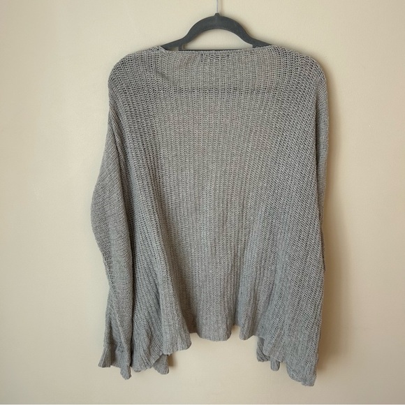 SHEIN Gray Oversized Open Knit Long Cardigan Sweater Women’s Size Small - Picture 7 of 8